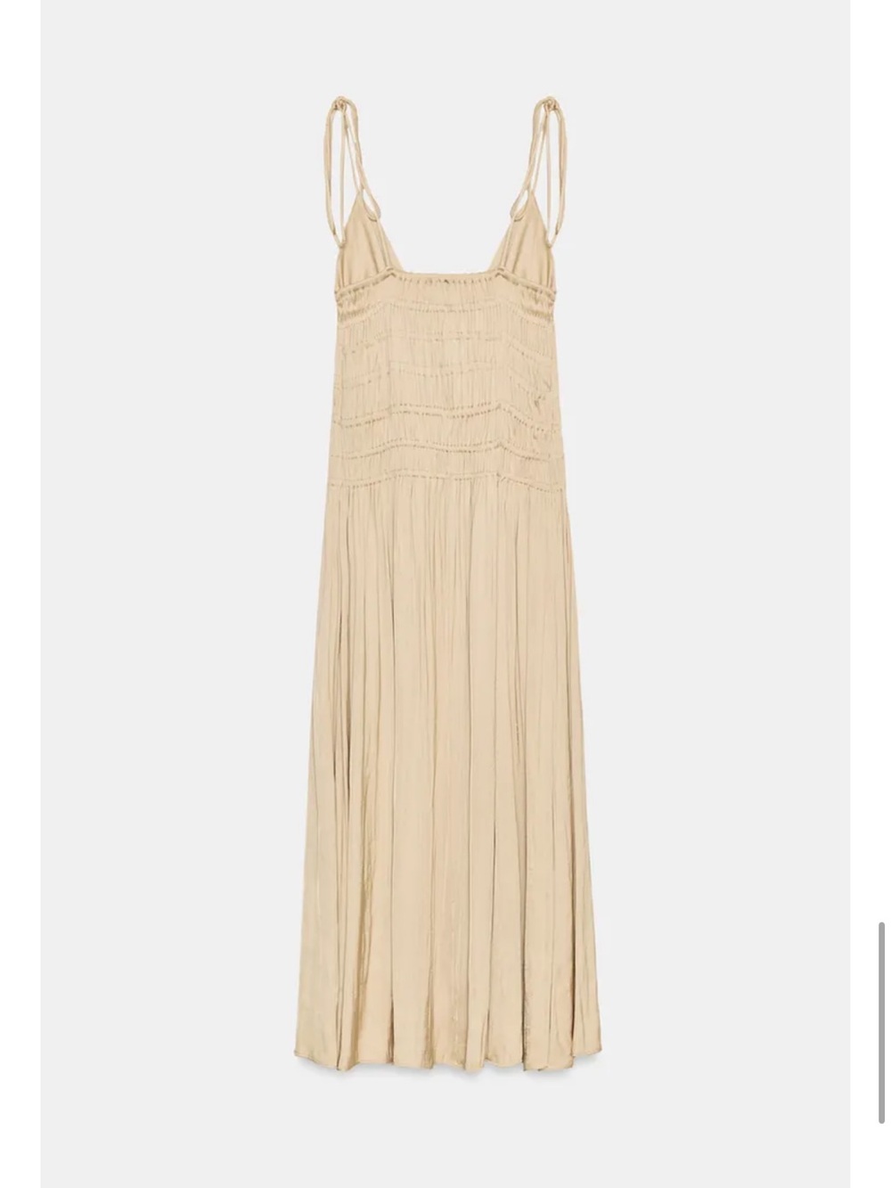 New with tags! Zara Ruched Satin Dress - Picture 5 of 5